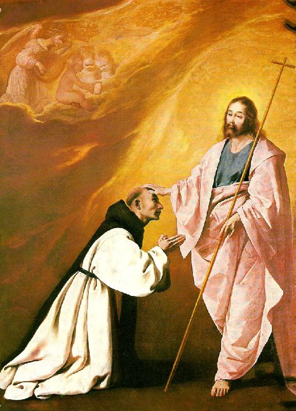 Francisco de Zurbaran jesus appears before fr .andres de salmeron Sweden oil painting art